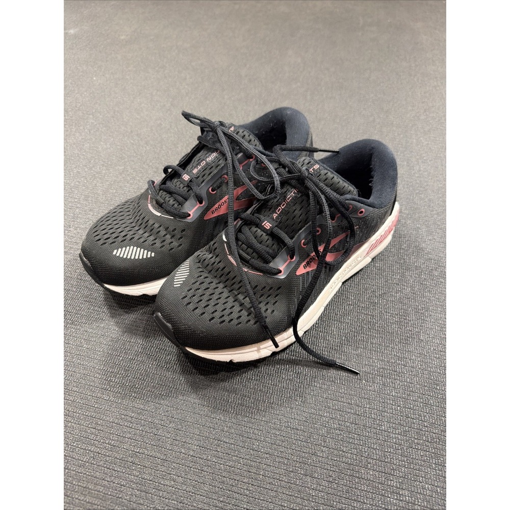 Brooks Addiction GTS 15 Black Running Shoes Size 9 Wide